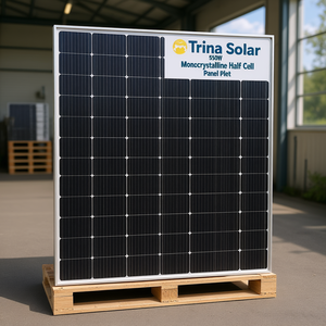 แผงโซลาร์เซลล์ Trina Solar 550W โมโนคริสตัลไลน์แบบฮาล์ฟเซลล์ สีดำ บรรจุบนพาเลท - Product Image 3