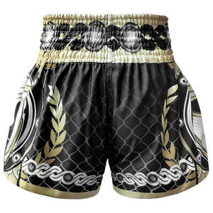 Shorts de Muay Thai en satin en gros, fabricant OEM personnalisé, fournisseur de shorts de boxe thaïlandaise, production en vrac sous marque privée - Product Image 1