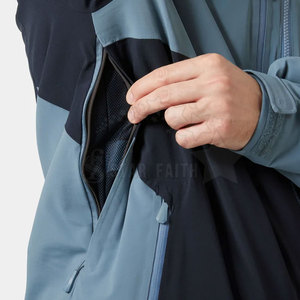 Breathable Eco-Friendly Hooded Ski <b>Jacket</b> with Front Logo Unisex Winter Snow <b>Jacket</b> for Outdoor Activities - Product Image 5