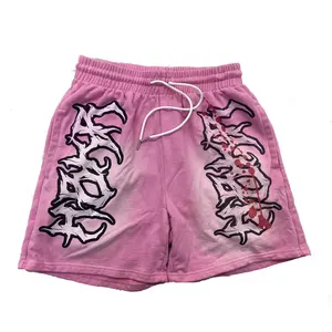 Conjuntos Deportivos Personalizados de Alta Calidad para Hombre, 2 Piezas, Pantalones Deportivos, Camisetas con Efecto Desgastado por el Sol, Conjunto de Dos Piezas con Pantalones Cortos para Hombre, Novedad 2026 - Product Image 4