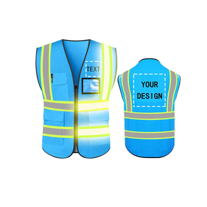 Gilet de sécurité réfléchissant avec logo personnalisé en Offre Spéciale Vêtements de travail de construction industrielle en maille haute visibilité pour ingénieurs disponibles - Product Image 2