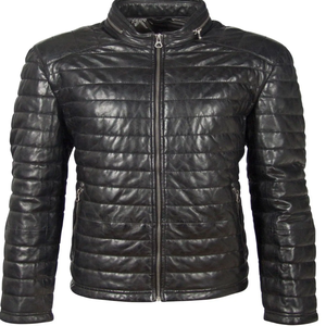 Vestes en cuir pour hommes Veste en duvet à bulles Vestes arabes naturelles à fermeture éclair complète - Product Image 3