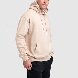 Logo personnalisé pour hommes 500gsm 100% coton sweat à capuche surdimensionné unisexe sans ficelle vierge poids lourd sweats à capuche personnalisés - Product Image 3