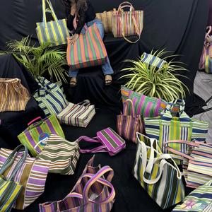 ถุงช้อปปิ้งแบบใช้ซ้ำได้ ผลิตจากไนลอน PP รีไซเคิลจากอินเดีย มีซิปสองชั้นด้านบน เป็นมิตรกับสิ่งแวดล้อม พิมพ์ออฟเซ็ต ออกแบบเองได้ สั่งซื้อจำนวนมาก - Product Image 6