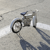 Modèle de moto vintage style 1911 en acrylique, peint à la main, 8,9Lx30,5Wx15,2H cm, pour la maison, le bureau ou le camping-car