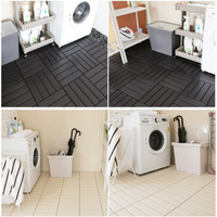 Revêtement de sol autoportant en PVC de qualité supérieure, moderne, carré, à emboîtement double, étanche, pour sous-sol, jardin, salle de sport, entrepôt, salle de bain