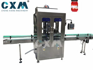 Línea de producción de máquina de llenado, tapado y etiquetado de líquidos de alta precisión CXM con bomba de pistón para miel, mermelada de frutas y pasta de sésamo - Product Image 2
