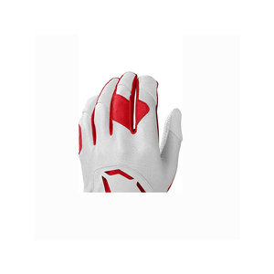 Gants de frappe en cuir blanc et rouge, rembourrés, fermeture auto-agrippante, unisexe, adulte, entraînement, ambidextres - Product Image 4