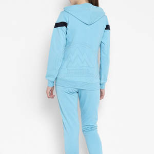 Trajes de chándal de invierno para mujer 100% algodón ligeros con logotipo personalizado, conjuntos transpirables de talla grande a prueba de viento para adultos - Product Image 3