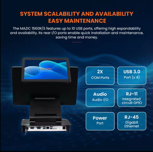 80 mm 감열 프린터가있는 15.6 인치 인터랙티브 터치 스크린 <span class=keywords><strong>POS</strong></span> 터미널 및 소매점 용 - Product Image 6