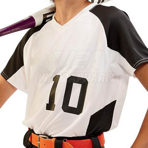 Jersey de softbol personalizado de alto fabricante Jersey de softbol con botones Jersey de softbol de color sólido - Product Image 5