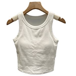 Nouvelle Collection – Débardeur d'été personnalisé sans manches à col rond, court, respirant, en tricot Spandex/Polyester, de haute qualité - Product Image 4