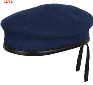Chapeaux en laine européens et américains de conception imprimée de broderie de logo personnalisé d'OEM le même style que les forces spéciales bérets en pure laine - Product Image 1