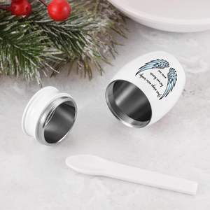 Wing Mini Urns Stainless Steel Decorative Cremation <b>Keepsake</b> Urns <b>for</b> <b>Ashes</b> Memorial Urn with Riding in Heaven Custom Size - Product Image 6