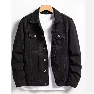 Latest Style New Arrival Winter Customized Color Men's 100% Cotton Breathable Casual <b>Jeans</b> <b>Jacket</b> OEM Service - Product Image 1