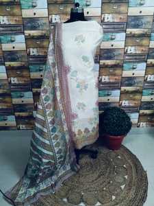 ชุดกางเกงผ้าคอตตอนหรูหรามีสไตล์สวมใส่สบายมีสไตล์ชุดสูท salwar ผ้าไหมสำหรับงานแต่งงานงานปาร์ตี้ดีไซน์แบบอินเดีย - Product Image 2