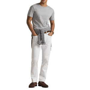 T-shirt personnalisé en coton doux coupe ajustée T-shirt en coton coupe ajustée de qualité supérieure pour homme T-shirt de marque privée à col rond poids 200 grammes - Product Image 5