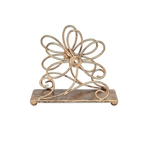 Porte-serviettes en métal exclusif couleur et forme personnalisées dessus de table décoratif fait à la main élégant porte-serviettes en métal bon marché fantaisie - Product Image 6