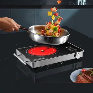 2200W Portable Electric <b>Ceramic</b> Cooktop, Tabletop Hot Plate with Adjustable Temperature for Camping, Home and Travel - Product Image 3