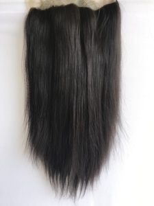 Venta al por mayor 100% Virgen crudo indio templo pelo de alta calidad Natural recto Peluca de encaje completo para las mujeres negras 18 'vendedor indio - Product Image 6