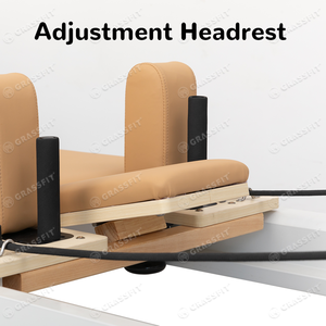Reformer de <span class=keywords><strong>Pilates</strong></span> en alliage d'aluminium pour la salle de sport à domicile, équipement essentiel pour les cours de yoga et de <span class=keywords><strong>Pilates</strong></span>, matériau durable en bois, acier et PU - Product Image 4
