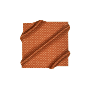 <b>Silk</b> Crepe Satin Square <b>Scarf</b> with Digital Printed Tile Pattern - Product Image 1