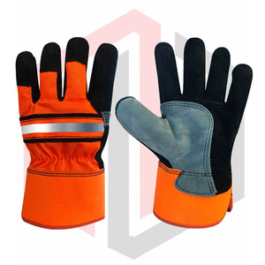 Gants de sécurité résistants à la chaleur de la meilleure qualité Fabricant OEM/ODM disponible Protection au travail Personnaliser la texture du grain du cuir - Product Image 1