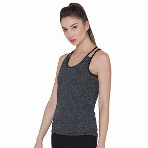 เสื้อกล้ามสำหรับผู้หญิงแห้งเร็วระบายอากาศได้ดีเสื้อกล้ามเล่นกีฬาโยคะฟิตเนส - Product Image 4