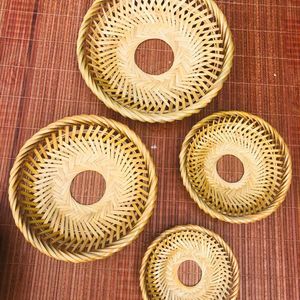 Natural Hand Woven Bamboo <b>Trivet</b> - Multi Purpose Kitchen Accessory, Heat Resistant for Pots and Pans - Product Image 6