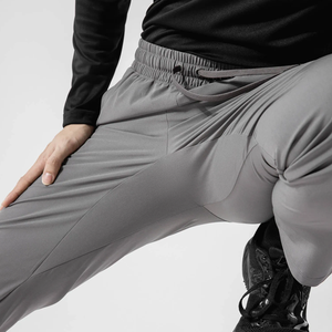 Pantalon décontracté homme OEM en toile taille mi-haute, style sportif léger et extensible, avec cordon de serrage, séchage rapide, anti-boulochage, plusieurs coloris - Product Image 4