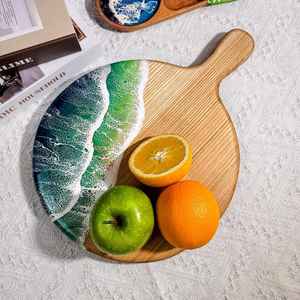 Tabla de Cortar de Madera de Resina con Acabado Liso, Hecha de Madera de Acacia y Mango, Diseñada para Mayor Comodidad - Product Image 3