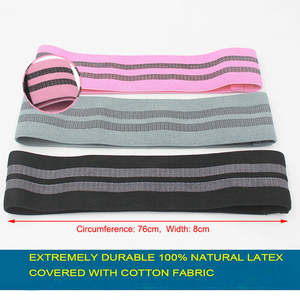 Lot de 3 bandes d'exercice à boucle d'entraînement de yoga à domicile bandes de résistance de cercle de hanche pour l'entraînement physique - Product Image 4