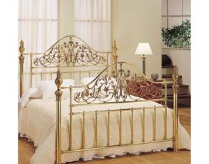 Estructura de Cama Clásica de Latón con Acabado Liso que Ofrece Resistencia, Comodidad y Rendimiento Duradero - Product Image 6