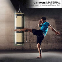 Sacs de frappe DWELT GEARS DG-3708 en cuir, légers et robustes, pour entraînement de kick-boxing et Muay Thai, remplissage de sable, 2 pieds de haut