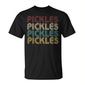 T-shirt Premium PICKLES COMFORT FOODS pour Hommes et Femmes – Design inspiré des plats de confort, Logo inspirant pour tous – Promotionnel - Product Image 3