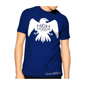 เสื้อยืดลำลองสำหรับผู้ชายผ้าถักจากผ้าฝ้าย100% ลายทางขนาด220กรัมย้อมสีล้วนแบบปกติ - Product Image 1