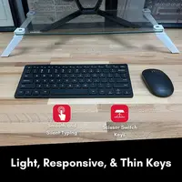 Bestes Budget Multi-Gerät drahtlose USB schlanke ergonomische Büro 2,4g ultra dünne Tastatur mit und Maus Combo-Set