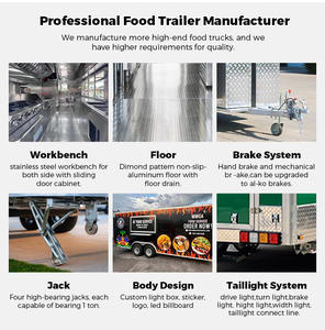 Remorque de cuisine mobile pour restauration rapide, chariot de vente ambulante, camion de restauration, norme australienne - Product Image 6
