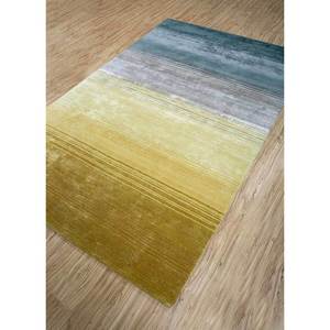 TNQ-3238 Tapis tufté à la main en laine et viscose à rayures, blanc, rectangulaire, largeur 4m, épaisseur 10mm, pour la maison, la chambre, le couloir - Product Image 2