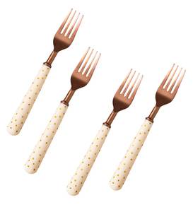 Ensemble de couverts en cuivre classique, nouveaux couverts en métal pour hôtel et restaurant, couverts en métal, fourchette et cuillère - Product Image 4