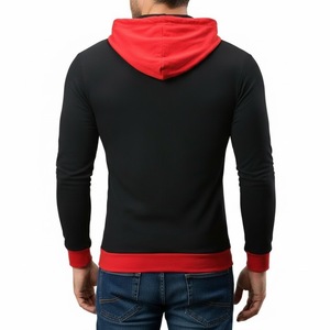 เสื้อฮู้ดดี้ผู้ชายดีไซน์ใหม่ คอทรงสูง ซิปแบบอสมมาตร ติดกระดุม ผูกเชือกสองเส้น ทรงเข้ารูป สไตล์ลำลอง - Product Image 2