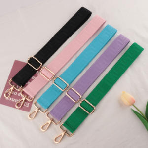 กระเป๋าถือปักลายผ้าแจ็คการ์ดแบบสายกระเป๋าคาดลำตัวแข็งแรงอุปกรณ์เสริมสำหรับกระเป๋า - Product Image 4