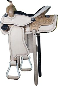 Ensemble de selle occidentale faite à la main siège en cuir de vache souple avec Offre Spéciale à sculpter pointe équestre pour l'outillage d'équitation - Product Image 3