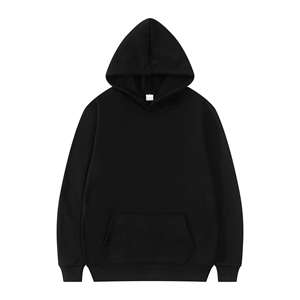 Sweat-shirt à capuche unisexe uni en molleton couleur unie, style streetwear décontracté, mode d'hiver - Product Image 3