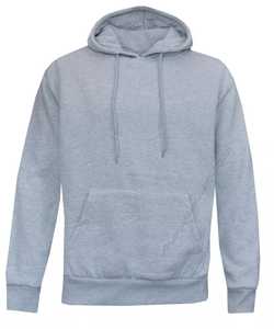 Sweat à capuche hip-hop sur mesure en coton de couleur unie, Streetwear pour hommes, coupe ajustée régulière, sweatshirts à capuche pour hommes, au prix de gros - Product Image 2