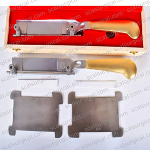 Cuchillo de acero alemán Schink para injerto de piel, hojas esterilizadas y placas de retención de piel - Product Image 4
