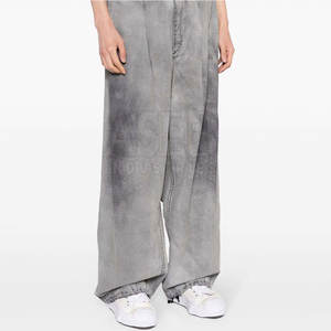 กางเกงใส่สบายเอวยางยืดกางเกงซีดจางน้ำหนักเบา - Product Image 4