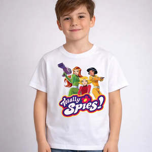 T-shirt de dessin animé Totally Spies pour enfants en tissu jersey imprimé - Product Image 2