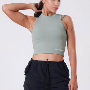 Camisetas sin mangas transpirables para mujer, venta al por mayor, personalizadas para damas con logotipo, camiseta sin mangas para gimnasio, camiseta personalizada de verano para mujer a granel - Product Image 3