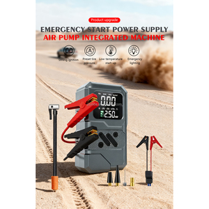 Arrancador de Coches 2 en 1 de 8000 mAh con Inflador de Neumáticos, Luz LED, Corriente Máxima de 3000 A para Camiones y Motocicletas - Product Image 1